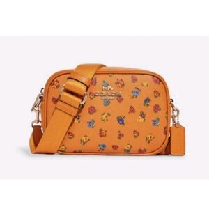 Coach Mini Jamie Camera Bag With Mini Vintage Rose Print Crossbody Bag